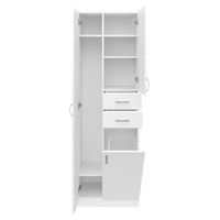 Шкаф-пенал для ванной Misty Мисти 60 + Б/К / Э-05060-01Бк — 5