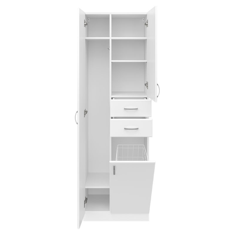 Шкаф-пенал для ванной Misty Мисти 60 + Б/К / Э-05060-01Бк