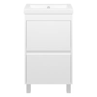Тумба под раковину Misty Алиса 50 тумба 1 ящ. напольная / Э-Али01050-0112Я белая эмаль — 2
