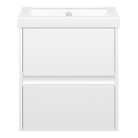 Тумба под раковину Misty Алиса 50 тумба 2 ящ. подвесная / Э-Али01050-011П2Я белая эмаль — 2