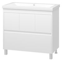 Тумба под раковину Misty Алиса 90 тумба 1 ящ. напольная / Э-Али01090-0112Я белая эмаль — 1