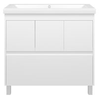 Тумба под раковину Misty Алиса 90 тумба 1 ящ. напольная / Э-Али01090-0112Я белая эмаль — 2