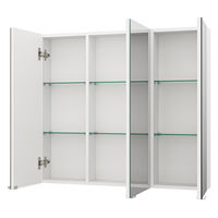 Шкаф с зеркалом для ванной Misty Аура 90 Э-Аур02090-01 — 3