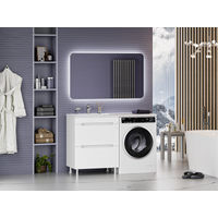 Тумба под раковину Misty Байкал 70 напольная 2 ящ. под стиральную машину Э-Бай06070-022Я — 12