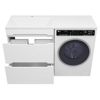 Тумба под раковину Misty Байкал 70 напольная 2 ящ. под стиральную машину Э-Бай06070-022Я — 6