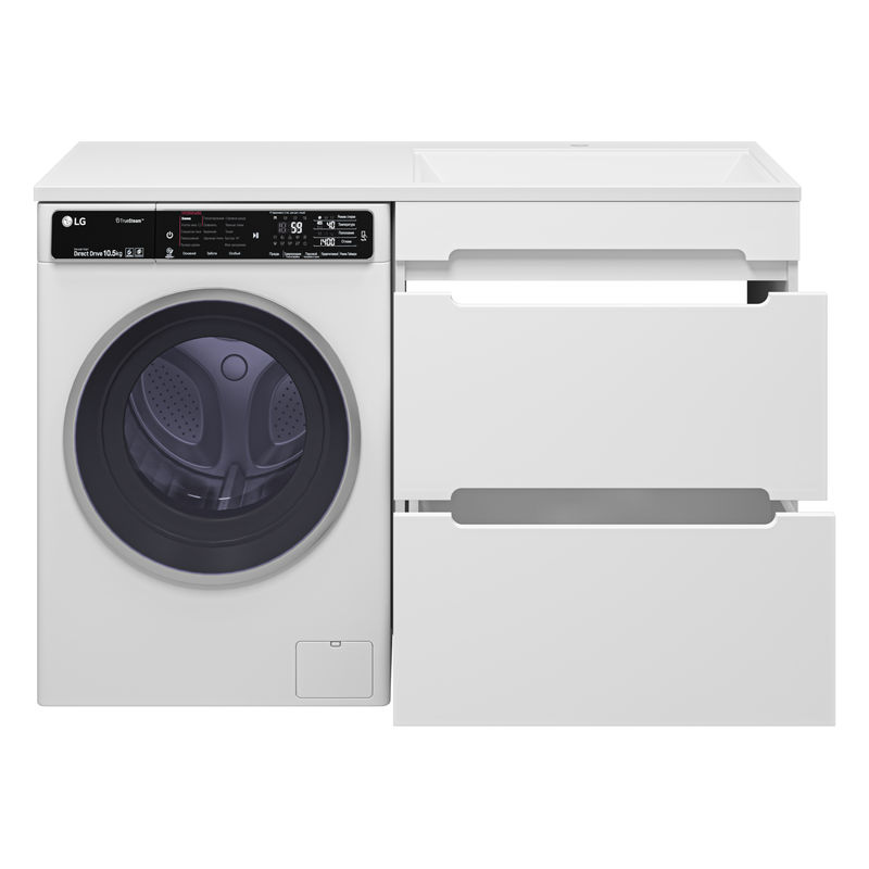 Тумба под раковину Misty Байкал 70 напольная 2 ящ. под стиральную машину Э-Бай06070-022Я