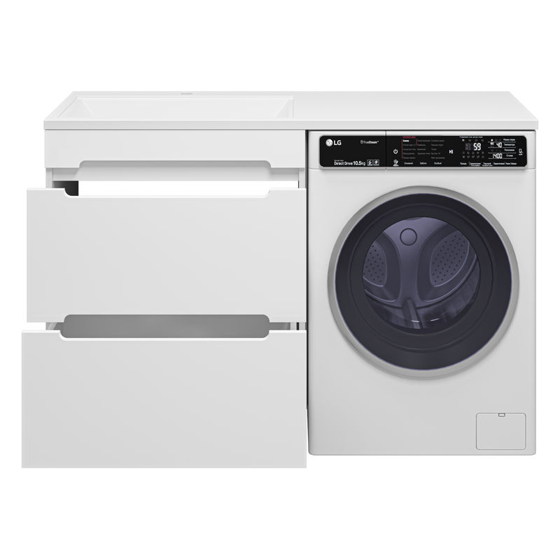 Тумба под раковину Misty Байкал 70 напольная 2 ящ. под стиральную машину Э-Бай06070-022Я