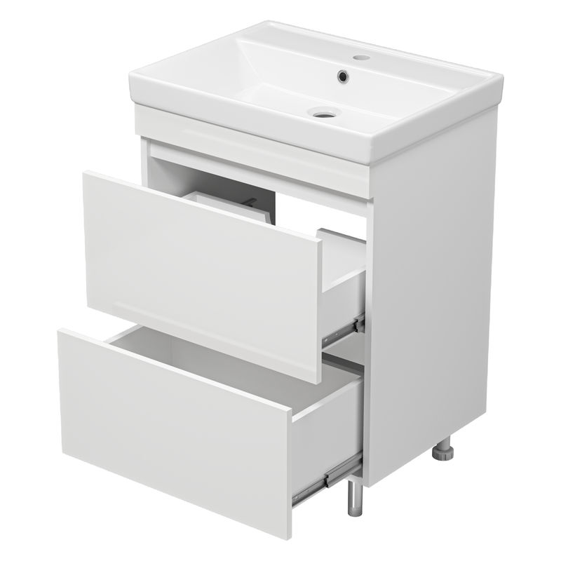 Тумба под раковину Misty Енисей 60 с 2 ящ. Э-Ени01060-0112Я