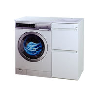 Тумба под раковину Misty Фостер 40 напольная 2 ящ. под стиральную машину / Э-Фос01040-012Я белая эмаль — 2