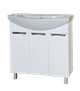 Лаванда - 80 Тумба прямая белая