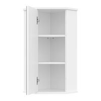 Шкаф с зеркалом для ванной Misty Лилия 34 / Э-Лил08034-014бф подвесной угловой БФ — 4