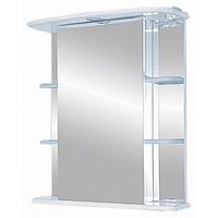 Шкаф с зеркалом для ванной Misty Магнолия 55 / Э-Маг04055-01СвЛ левый (свет) — 1