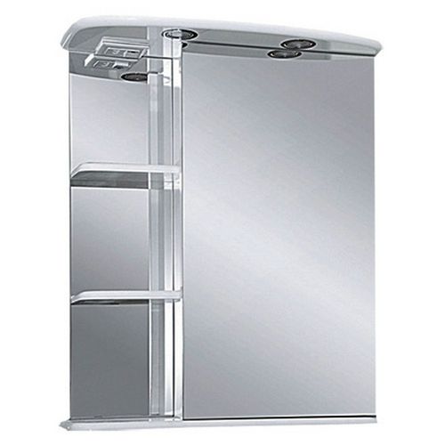 Шкаф с зеркалом для ванной Misty Магнолия 60 / Э-Маг04060-01СвП правый (свет)