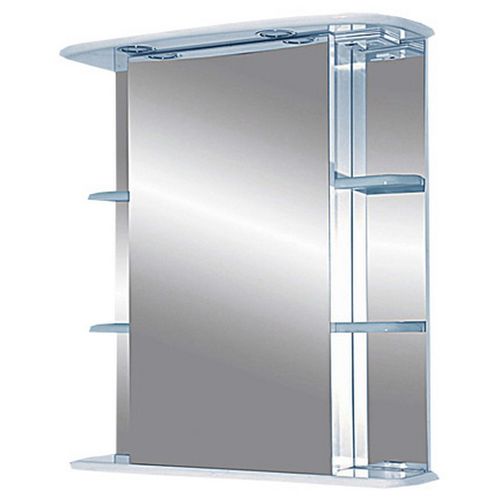 Шкаф с зеркалом для ванной Misty Магнолия 65 / Э-Маг04065-01СвП правый (свет)