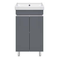 Тумба под раковину Misty Майна 50 напольная / Э-Май01050-501 графит — 1