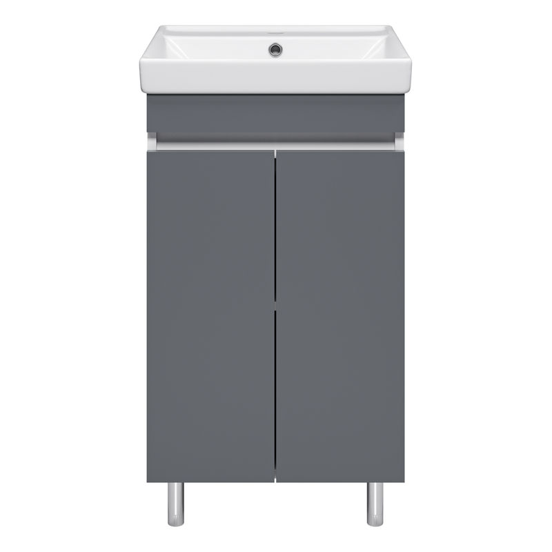 Тумба под раковину Misty Майна 50 напольная / Э-Май01050-501 графит