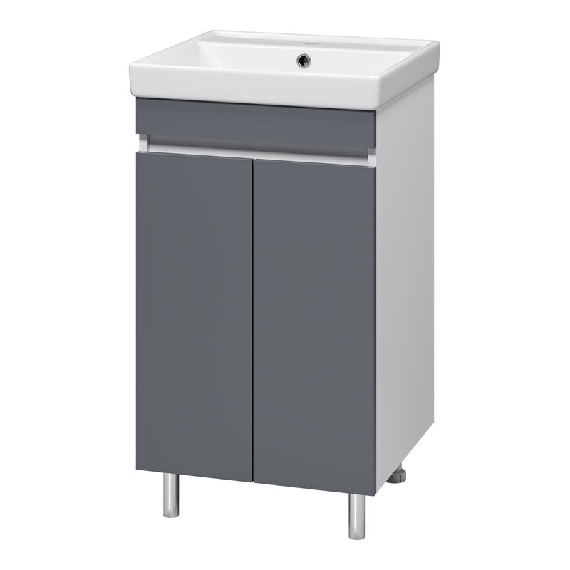 Тумба под раковину Misty Майна 50 напольная / Э-Май01050-501 графит