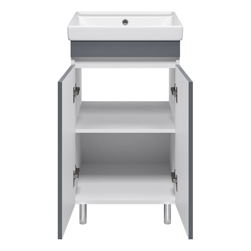 Тумба под раковину Misty Майна 50 напольная / Э-Май01050-501 графит