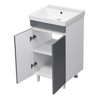 Тумба под раковину Misty Майна 50 напольная / Э-Май01050-501 графит — 4