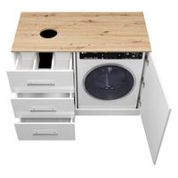 Тумба под раковину Респект 120 с 3 ящ. под стиральную машину левая Э-Рес01120-13ЯЛ — 6