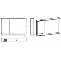 Шкаф с зеркалом для ванной Misty Респект 120 / Э-Рес02120-1Л левое — 7