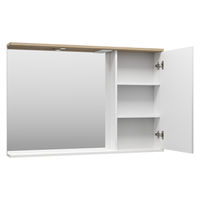 Шкаф с зеркалом для ванной Misty Респект 120 / Э-Рес02120-1П правое — 4