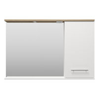 Шкаф с зеркалом для ванной Misty Респект 120 / Э-Рес02120-1П правое — 2