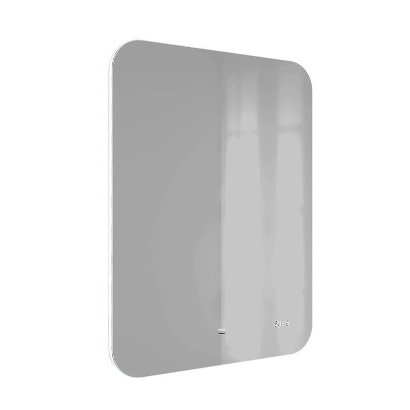 Зеркало Raval Ego 60x80 с подсветкой и часами / Ego.02.60/W/RL