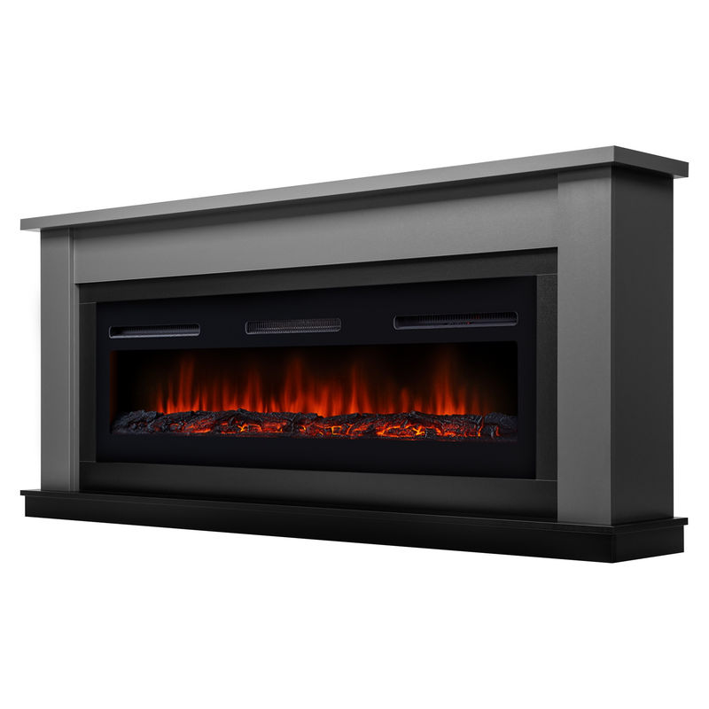 Каминокомплект Electrolux (очаг Electrolux Infinity EFP/P-1600ULS, портал Canto Long) графит, черный