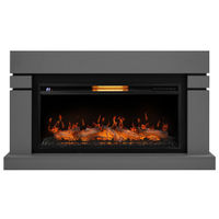 Каминокомплект Electrolux (очаг Electrolux EFP/P-3620LS, портал Lindos 42/40/36) светло-серый, р/в — 2