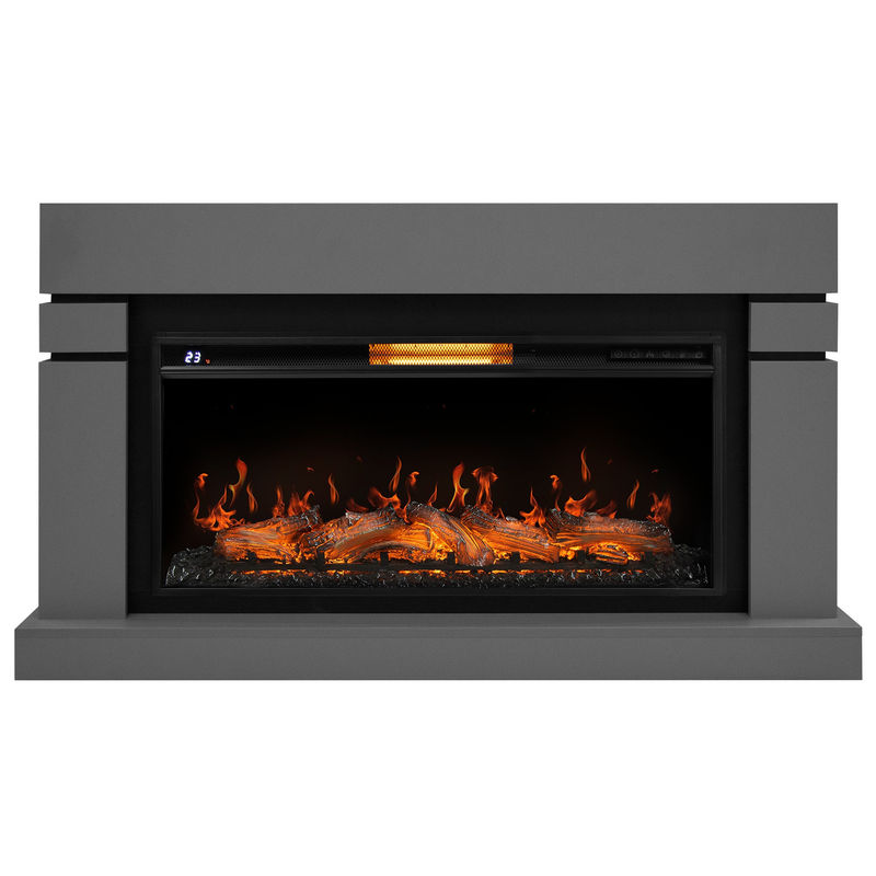 Каминокомплект Electrolux (очаг Electrolux EFP/P-3620LS, портал Lindos 42/40/36) светло-серый, р/в