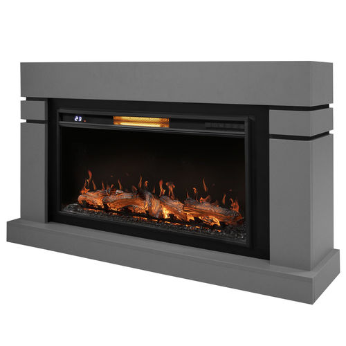 Каминокомплект Electrolux (очаг Electrolux EFP/P-3620LS, портал Lindos 42/40/36) светло-серый, р/в