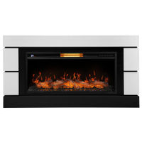 Каминокомплект Electrolux (очаг Electrolux EFP/P-3620LS, портал Moderno 42/40/36) белый, р/в — 2