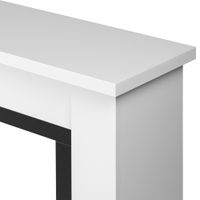 Каминокомплект Electrolux (очаг Electrolux Infinity EFP/P-1600ULS N, портал Canto Long) белый, черный — 4