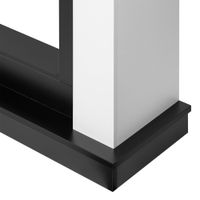 Каминокомплект Electrolux (очаг Electrolux Infinity EFP/P-1600ULS N, портал Canto Long) белый, черный — 5