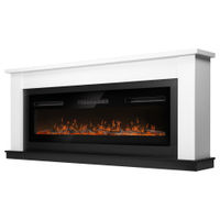 Каминокомплект Electrolux (очаг Electrolux Infinity EFP/P-1600ULS N, портал Canto Long) белый, черный — 1