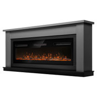 Каминокомплект Electrolux (очаг Electrolux Infinity EFP/P-1600ULS N, портал Canto Long) графит, черный — 1