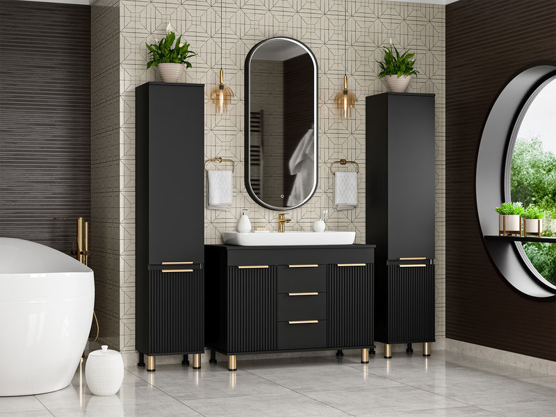 ENFIDA - 35 Пенал подвес/напол. правый, черный