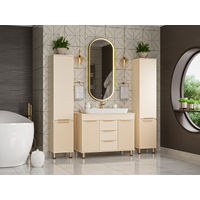 Шкаф-пенал для ванной Brevita Enfida 35 правый / ENF-05035-030P бежевый — 9