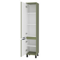 Шкаф-пенал для ванной Brevita Enfida 35 левый / ENF-05035-0801L зеленая матовая эмаль — 7