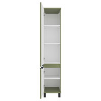 Шкаф-пенал для ванной Brevita Enfida 35 левый / ENF-05035-0801L зеленая матовая эмаль — 5