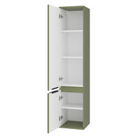 Шкаф-пенал для ванной Brevita Enfida 35 левый / ENF-05035-0801L зеленая матовая эмаль — 8