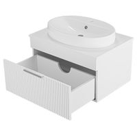 Тумба под раковину Brevita Enfida 70 подвесная 1 ящ. / ENF-06070-0141Я белая матовая эмаль — 4