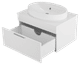 ENFIDA - 70 Тумба подвесная с 1 ящ., белая матовая эмаль