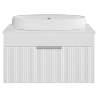 Тумба под раковину Brevita Enfida 70 подвесная 1 ящ. / ENF-06070-0141Я белая матовая эмаль — 2