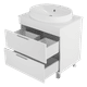 ENFIDA - 70 Тумба напольная 2 ящ., белая матовая эмаль