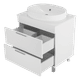 ENFIDA - 70 Тумба напольная 2 ящ., белая матовая эмаль