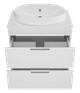 ENFIDA - 70 Тумба напольная 2 ящ., белая матовая эмаль