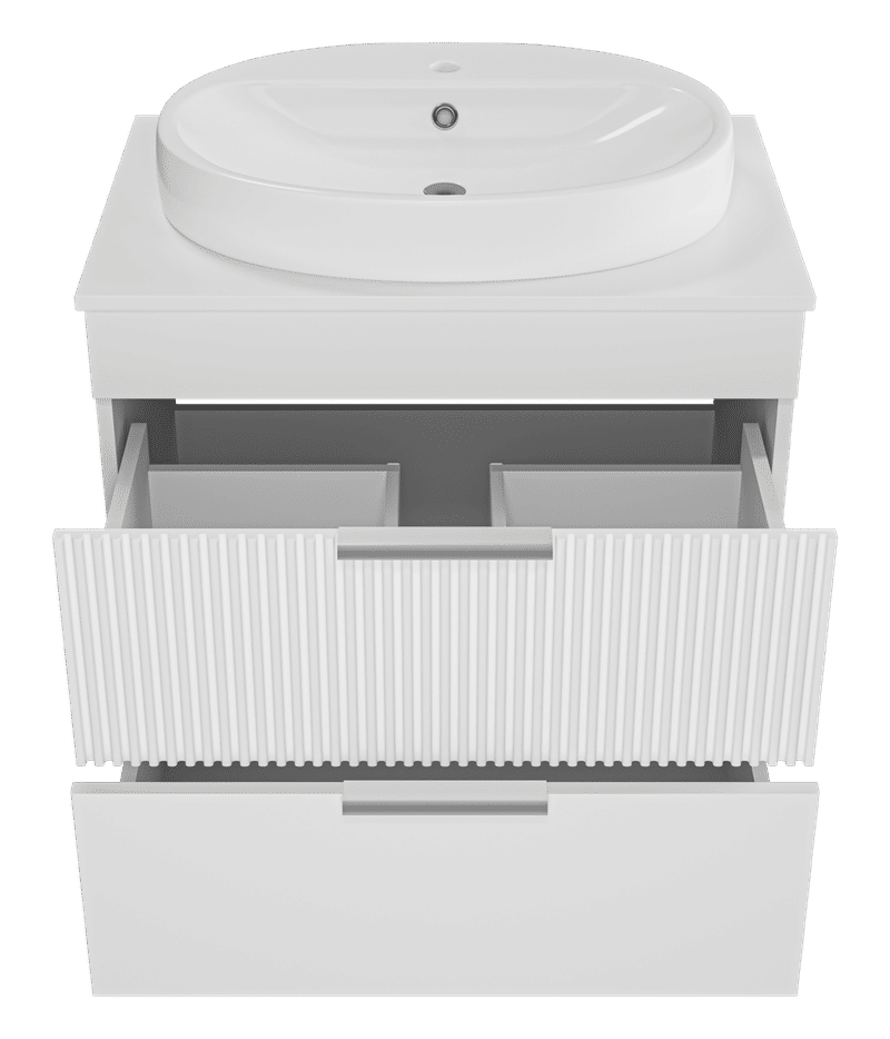 ENFIDA - 70 Тумба напольная 2 ящ., белая матовая эмаль