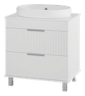 ENFIDA - 70 Тумба напольная 2 ящ., белая матовая эмаль